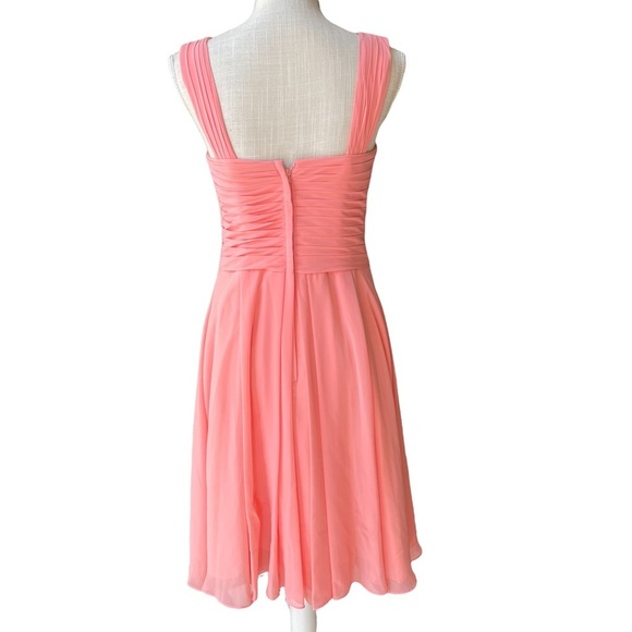 Azazie Amani Bridesmaid Dress in Watermenlon Color Size: 4 - Picture 6 of 12